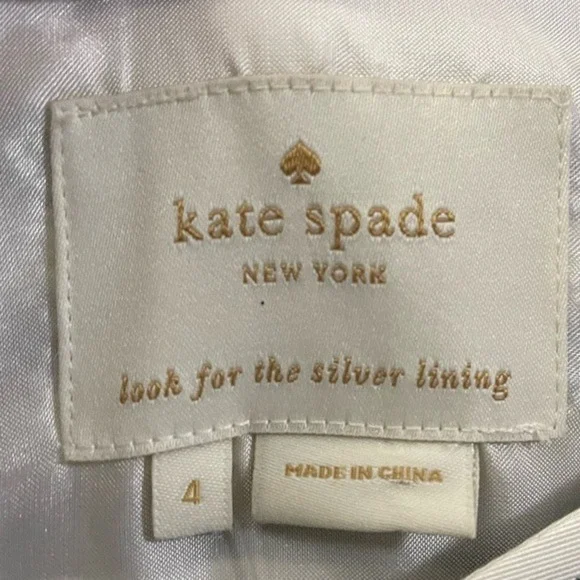 NWT Kate Spade Silk Blend Vivien Striped A-Line Dress in Black and White - 4 - Picture 8 of 12